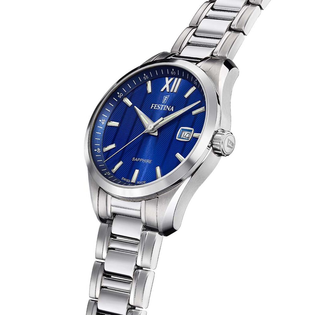 Montre Festina Swiss Made 37,5 Bleu London - Montres suisses Homme | Histoire d&rsquo;Or
