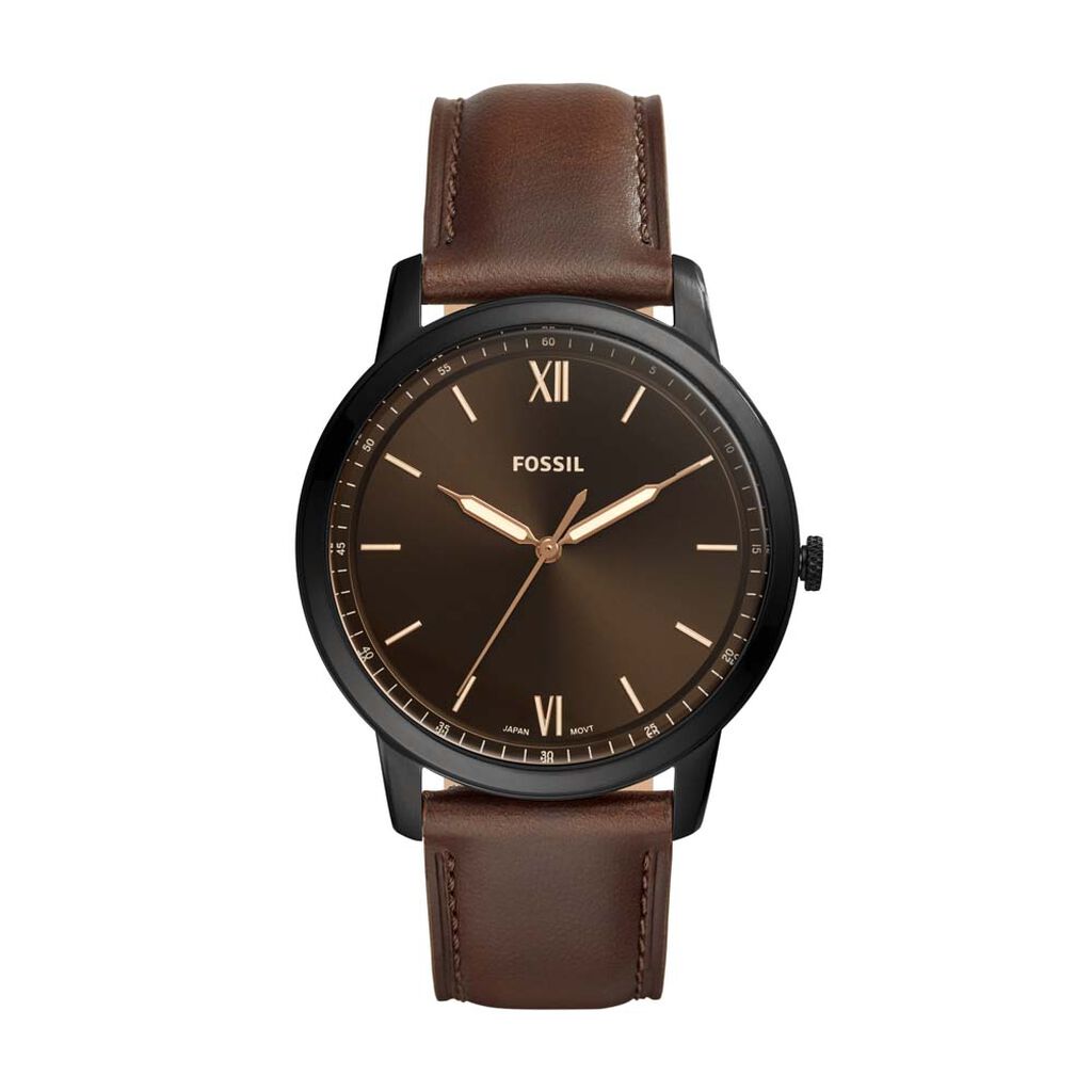 Montre Fossil Minimalist Marron - Montres Homme | Histoire d’Or
