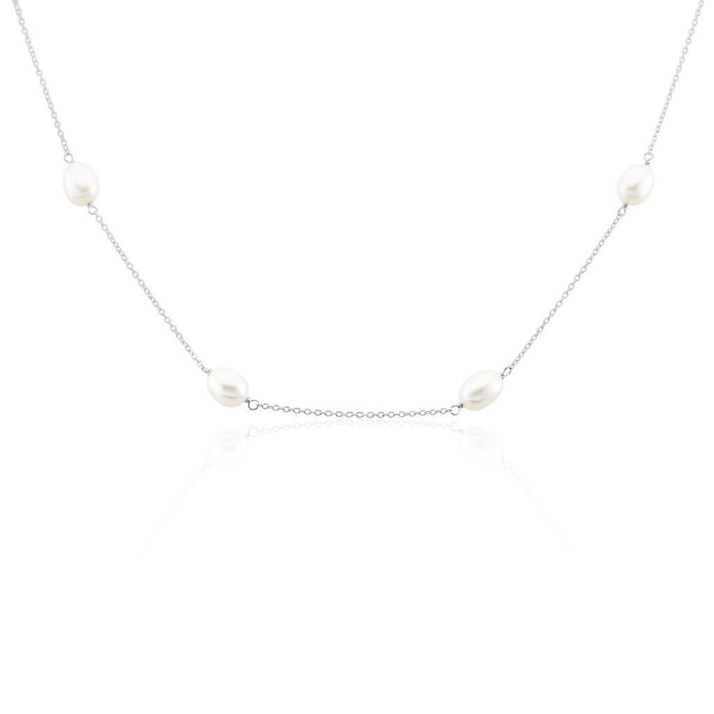 Collier Sautoir Argent Gaspar Perles De Culture 7-8mm 73cm - Sautoirs Femme | Histoire d’Or