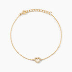 Bracelet Phanie Argent Jaune Oxyde De Zirconium - F&ecirc;te des m&egrave;res Femme | Histoire d&rsquo;Or