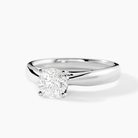 Bague Solitaire Platine 950/1000 Diamant 1 Ct Serti 4 Griffes - Bagues solitaires Femme | Histoire d’Or