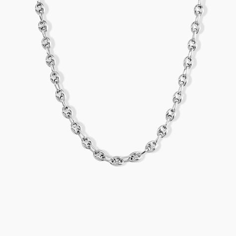 Collier Maille Argent Carrus - Chaines Homme | Histoire d&rsquo;Or