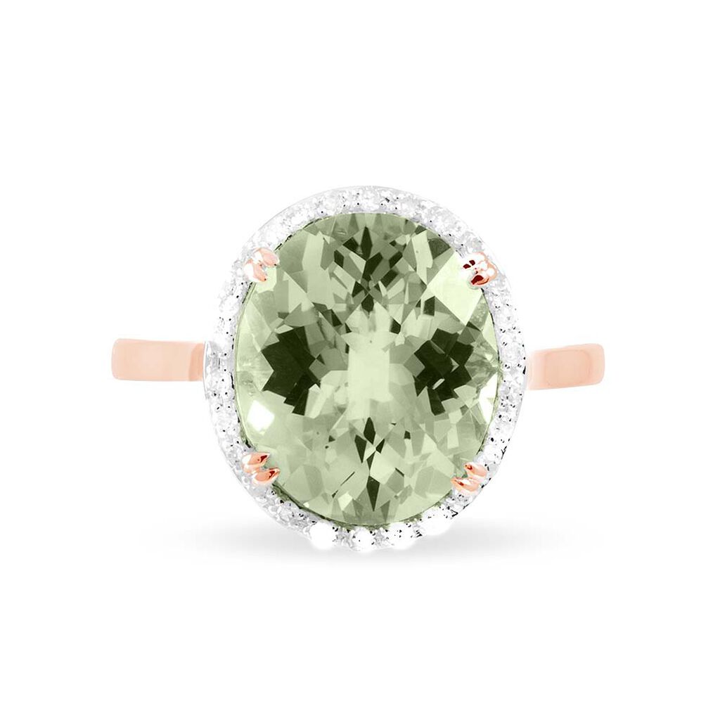 Bague Anna Or Rose Amethyste Et Diamant - Bagues solitaires Femme | Histoire d’Or