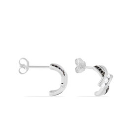 Créoles Clemenca Rondes Argent Blanc Oxyde De Zirconium - Boucles d'oreilles créoles Femme | Histoire d’Or