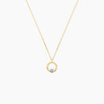 Collier Gisa Jaune Diamant Blanc - Colliers Femme | Histoire d&rsquo;Or