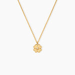 Collier Nacrea Argent Dor&eacute; A L'Or 750/1000 Oxyde De Zirconium - Colliers Femme | Histoire d&rsquo;Or