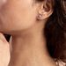 Boucles D'oreilles Puces Or Blanc Kristel Oxydes De Zirconium - Clous d'oreilles Femme | Histoire d’Or