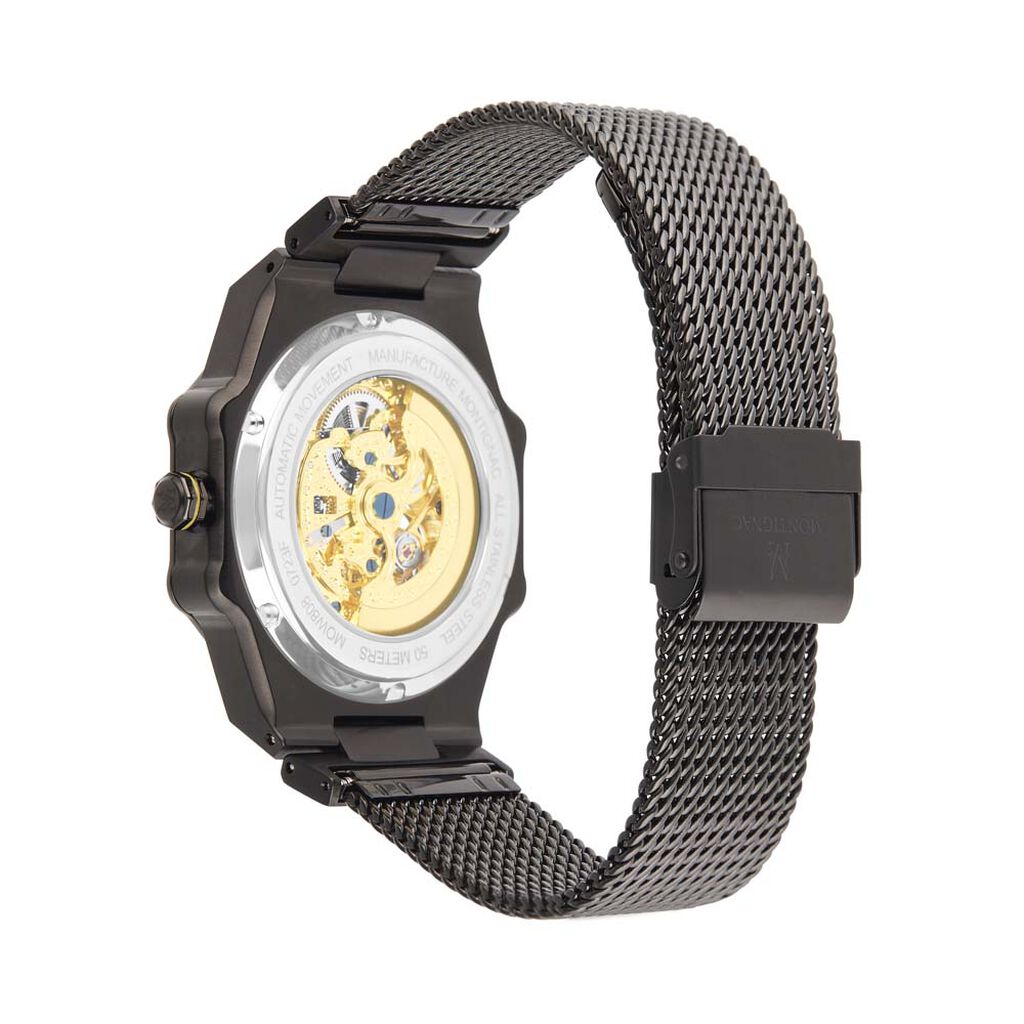 Montre Montignac Octogon Automatique Noir - Montres Homme | Histoire d&rsquo;Or
