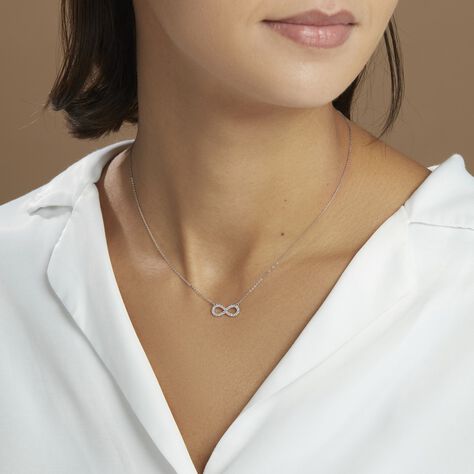 Collier Klothilda Or Blanc Oxyde De Zirconium - Colliers Femme | Histoire d’Or