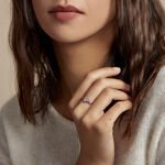 Bague Argent Purple Bloom Oxyde De Zirconium - Bagues avec pierre Femme | Histoire d&rsquo;Or