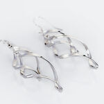 Boucles D'oreilles Pendantes Lisi Argent Blanc - Boucles d'oreilles fantaisie Femme | Histoire d&rsquo;Or