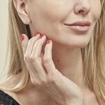 Boucles D'oreilles Puces Lorena Argent Blanc Oxyde De Zirconium - Boucles d'oreilles fantaisie Femme | Histoire d&rsquo;Or