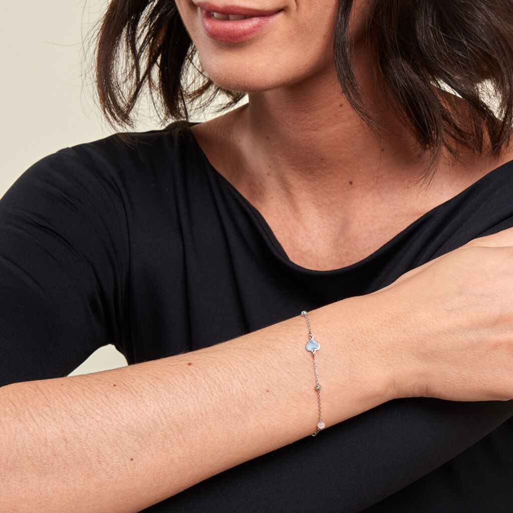 Bracelet Onelia Argent Blanc Cristal - Bracelets Femme | Histoire d’Or