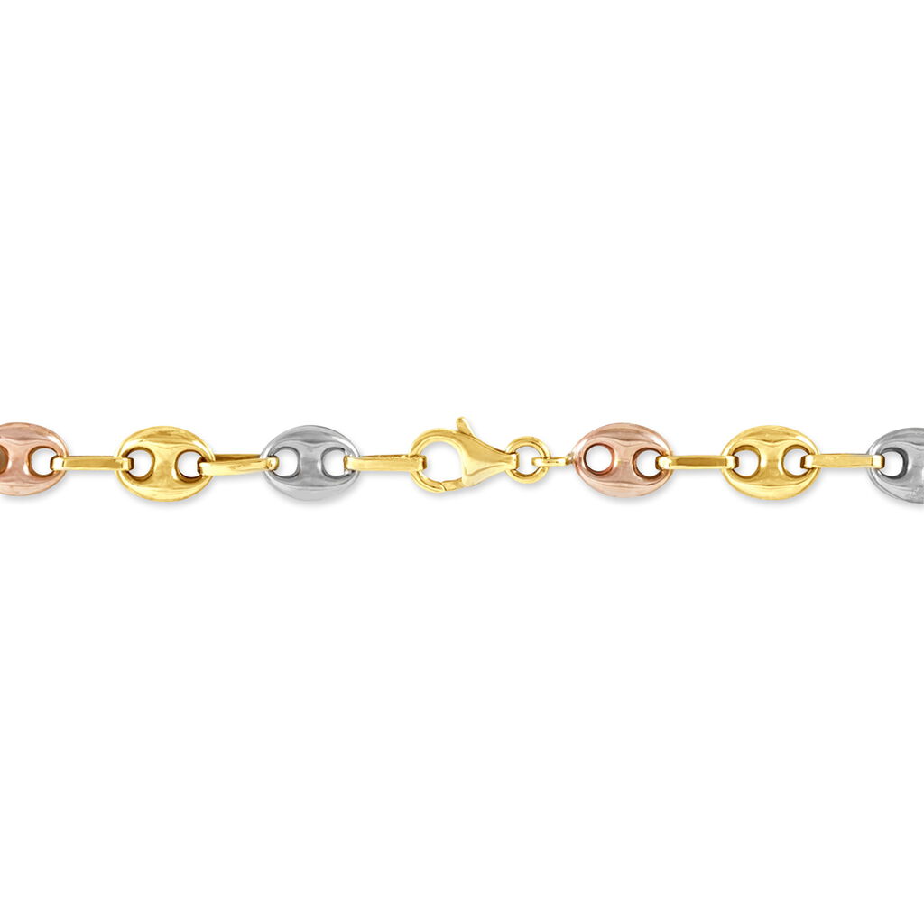 Bracelet Nazare Or Tricolore - Bracelets chaîne Homme | Histoire d’Or