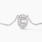 Collier Baroque Party Argent Blanc Oxyde De Zirconium - Colliers fantaisie Femme | Histoire d&rsquo;Or