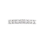 Demi Alliance Eloise Platine Blanc Diamant - Bijoux Femme | Histoire d&rsquo;Or