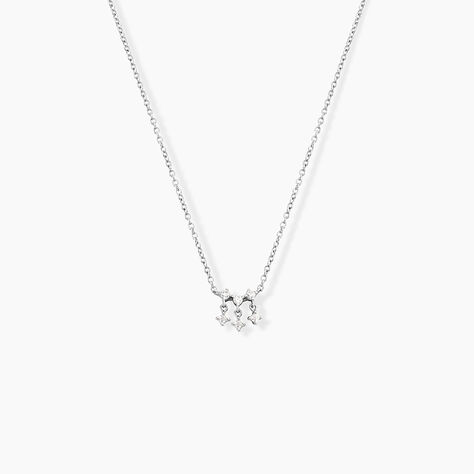 Collier Rain Argent Blanc Oxyde De Zirconium - F&ecirc;te des m&egrave;res Femme | Histoire d&rsquo;Or
