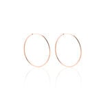 Cr&eacute;oles Argent Rose Olympia - Boucles d'oreilles cr&eacute;oles Femme | Histoire d&rsquo;Or