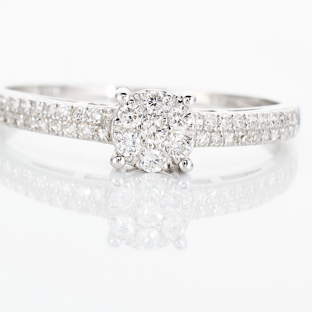 Alliance de mariage diamant Clearance