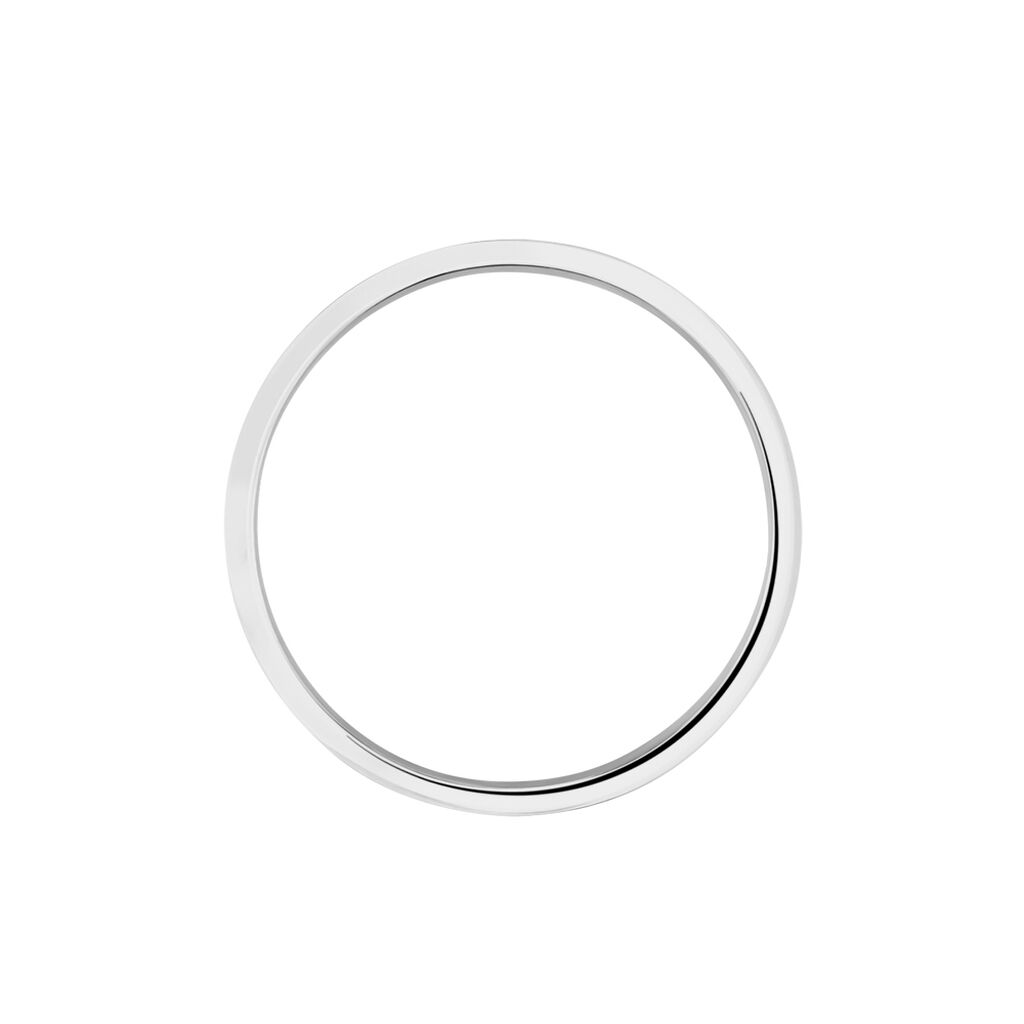 Alliance Helios Ruban Plat Or Blanc - Alliances Famille | Histoire d’Or