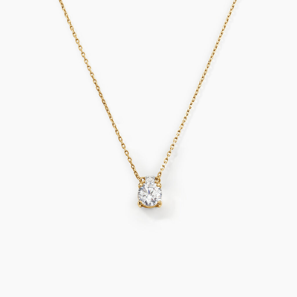 Collier Zilda Or Jaune Oxyde De Zirconium