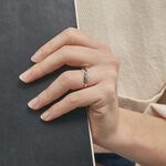 Bague Amara Or Blanc Diamant - Bagues avec pierre Femme | Histoire d&rsquo;Or