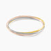 Bracelet Jonc Annie-france Plaqué Or Tricolore - Bracelets joncs Femme | Histoire d’Or