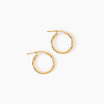 Cr&eacute;oles Ulrica Argent Dor&eacute; A L'Or 750/1000 - Boucles d'oreilles cr&eacute;oles Femme | Histoire d&rsquo;Or