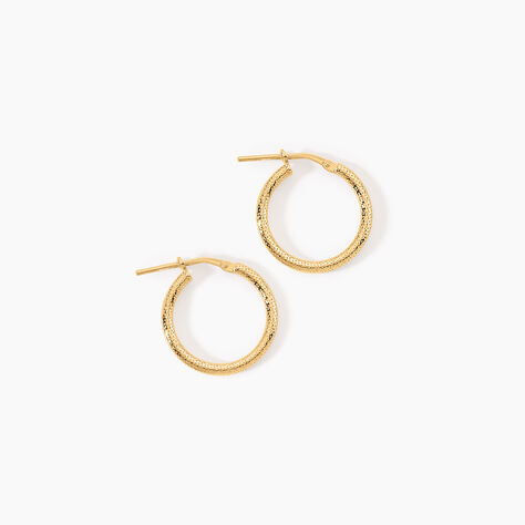 Cr&eacute;oles Ulrica Argent Dor&eacute; A L'Or 750/1000 - Boucles d'oreilles cr&eacute;oles Femme | Histoire d&rsquo;Or