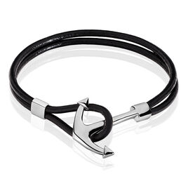 Bracelet Cedric Acier Blanc - Bracelets cordon Homme | Histoire d’Or