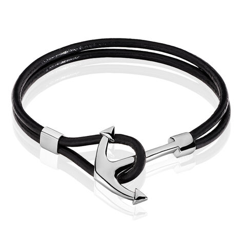 Bracelet Cedric Acier Blanc - Bracelets cordon Homme | Histoire d’Or