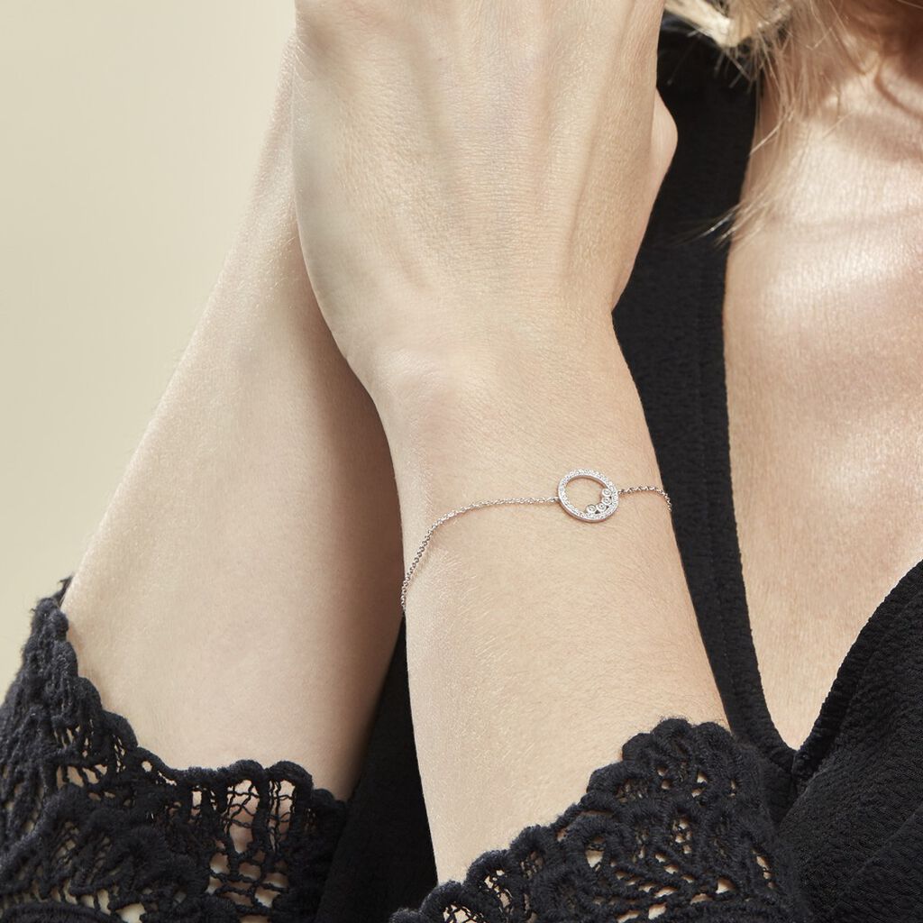 Bracelet Argent Ursine Oxydes De Zirconium - Bracelets Femme | Histoire d’Or
