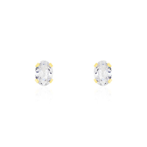 Boucles D'oreilles Puces Elea Or Jaune Oxyde - Clous d'oreilles Femme | Histoire d’Or