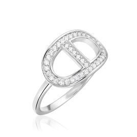 Bague Argent Blanc Caprina Oxydes De Zirconium - Bagues avec pierre Femme | Histoire d’Or