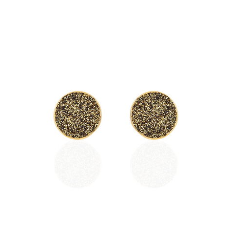 Boucles D'oreilles Puces Eryne Or Jaune - Clous d'oreilles Femme | Histoire d’Or