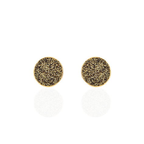 Boucles D'oreilles Puces Eryne Or Jaune - Clous d'oreilles Femme | Histoire d’Or