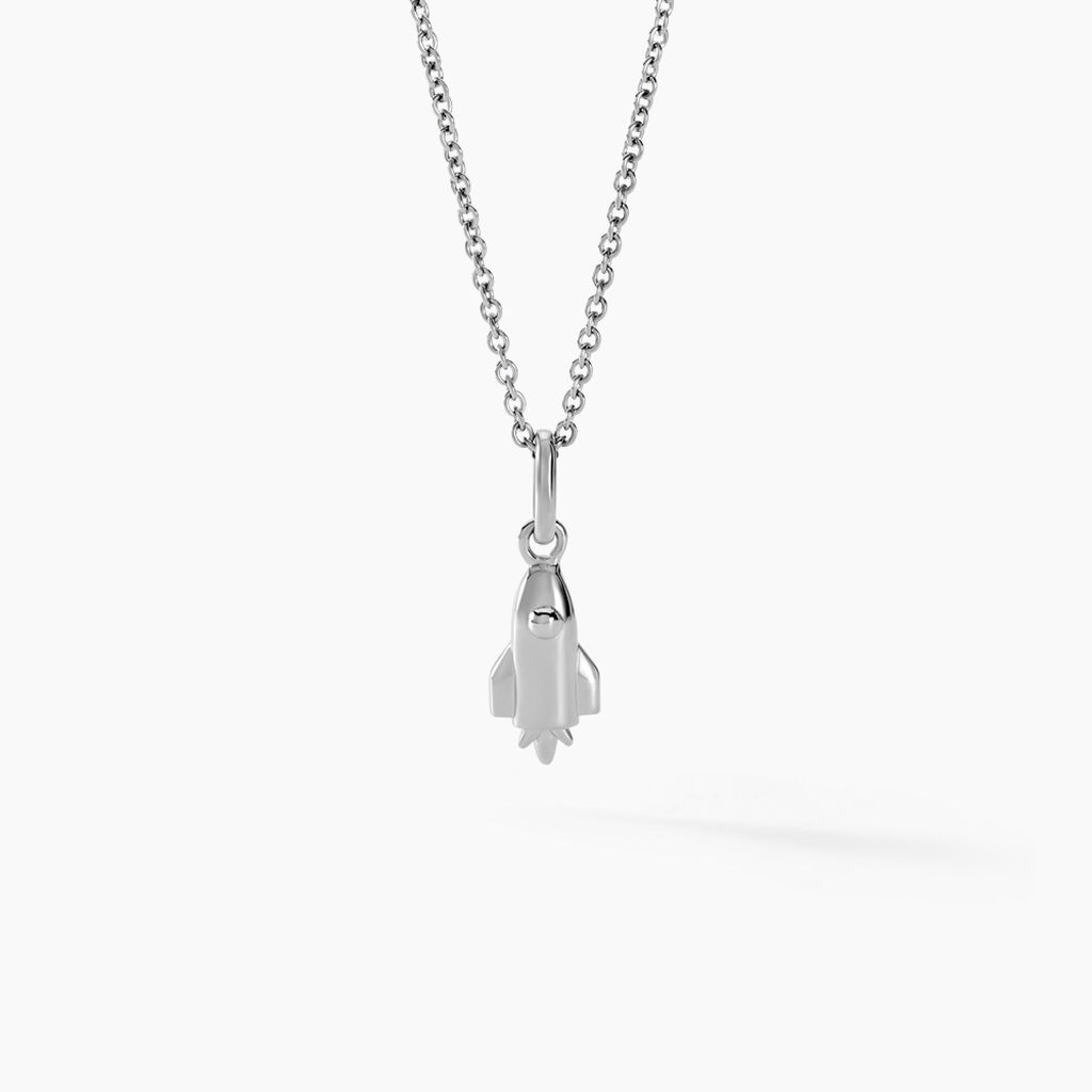 Collier Raven Argent Blanc - Ras de cou Femme | Histoire d’Or