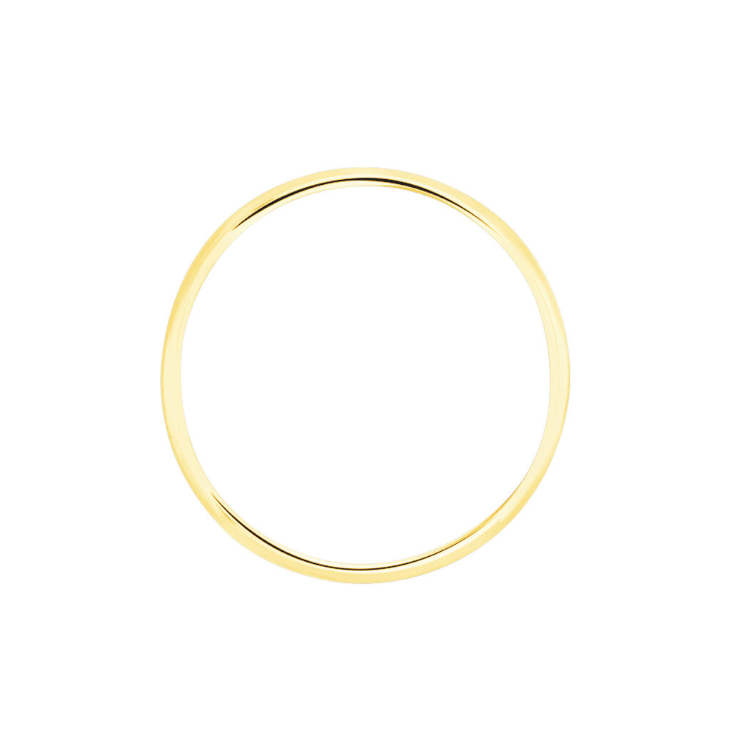 Alliance Meredithe Demi Jonc Classique Or Jaune - Alliances Famille | Histoire d’Or