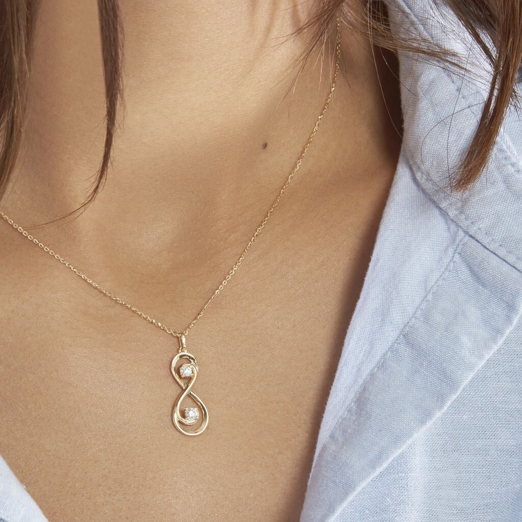 Collier Ademar Or Jaune Oxyde De Zirconium - Colliers Femme | Histoire d’Or