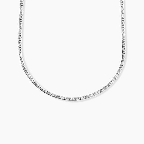Collier Ivy Maille Haricot Or Blanc - Chaines Femme | Histoire d’Or