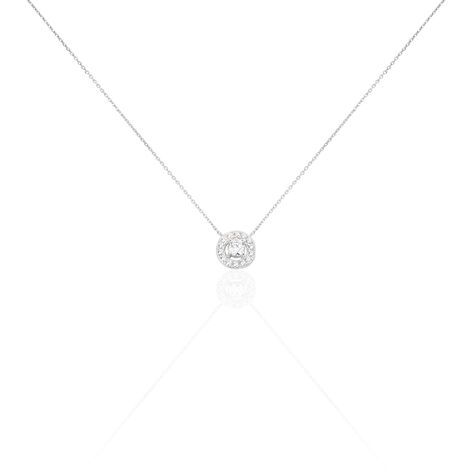 Collier Star Or Blanc Oxyde De Zirconium - Colliers Femme | Histoire d’Or