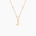 Collier Plaqu&eacute; Or Jaune Lettra - Colliers fantaisie Femme | Histoire d&rsquo;Or
