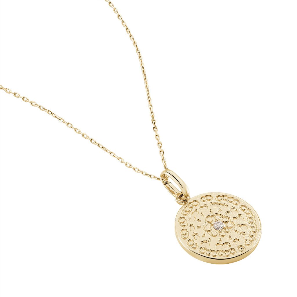Collier Laurina Plaqué Or Jaune Oxyde De Zirconium - Colliers fantaisie Femme | Histoire d’Or