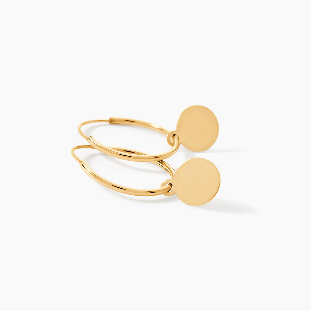 Cr&eacute;oles Belita Or Jaune - Boucles d'oreilles cr&eacute;oles Femme | Histoire d&rsquo;Or