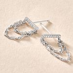 Boucles D'oreilles Pendantes Mircea Argent Blanc Oxyde De Zirconium - Boucles d'oreilles fantaisie Femme | Histoire d&rsquo;Or
