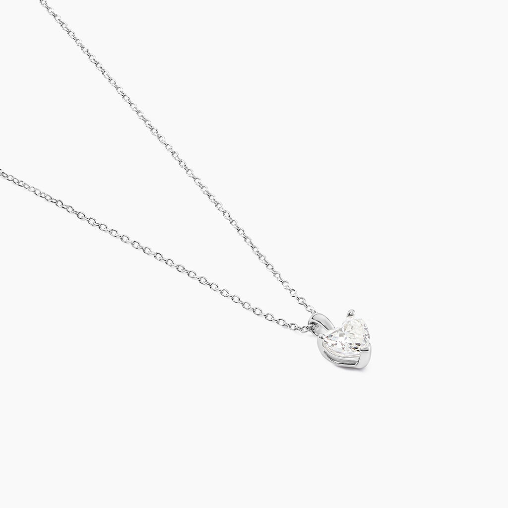 Collier Or Blanc Jayde Diamant Synthetique - Nouveautés Femme | Histoire d’Or