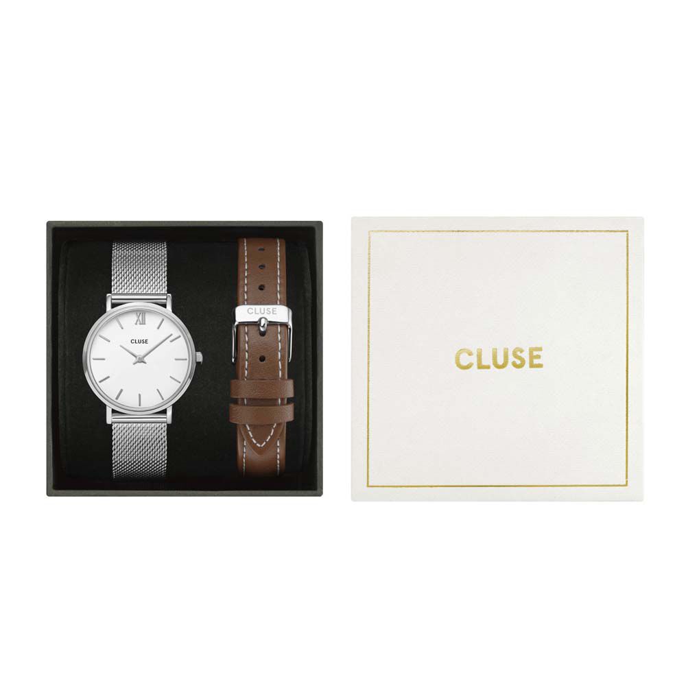 Montres Cluse CG10207 Acier Clip Blanc Ronde - HIMFBQW0VG0 • Histoire d'Or