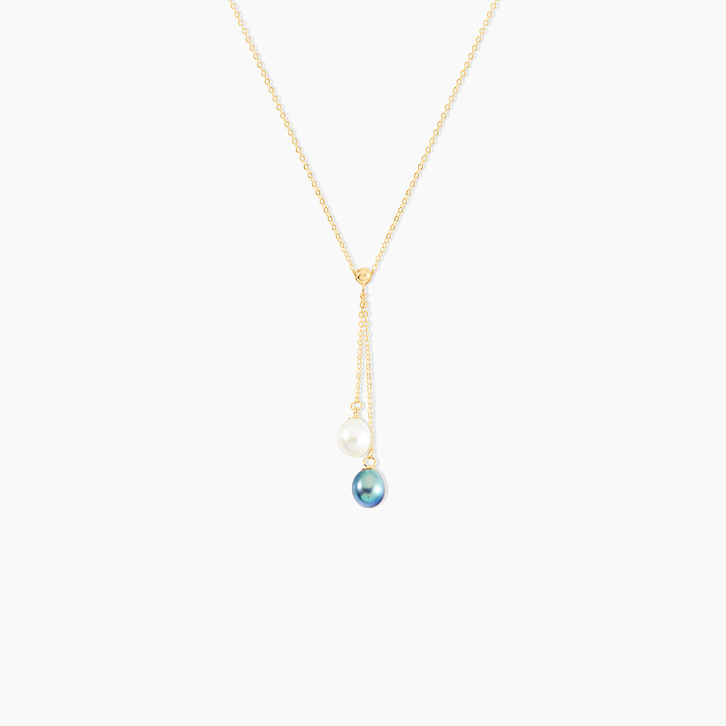 Collier Or Jaune Brayann Perles De Culture - Colliers Femme | Histoire d’Or