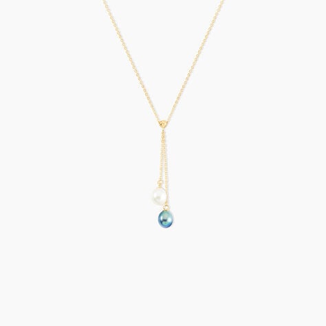 Collier Or Jaune Brayann Perles De Culture - Colliers Femme | Histoire d’Or