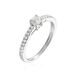 Bague Eliisa Or Blanc Diamant - Bagues solitaires Femme | Histoire d’Or